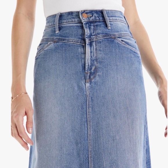 MOTHER Maxi Denim Skirt - Picture 4 of 10